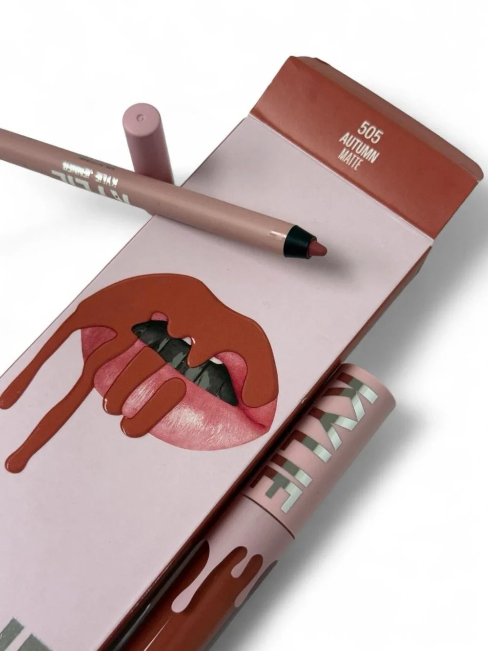 Matte Liquid Lipstick & Lip Liner - Autumn 505 (Brown)